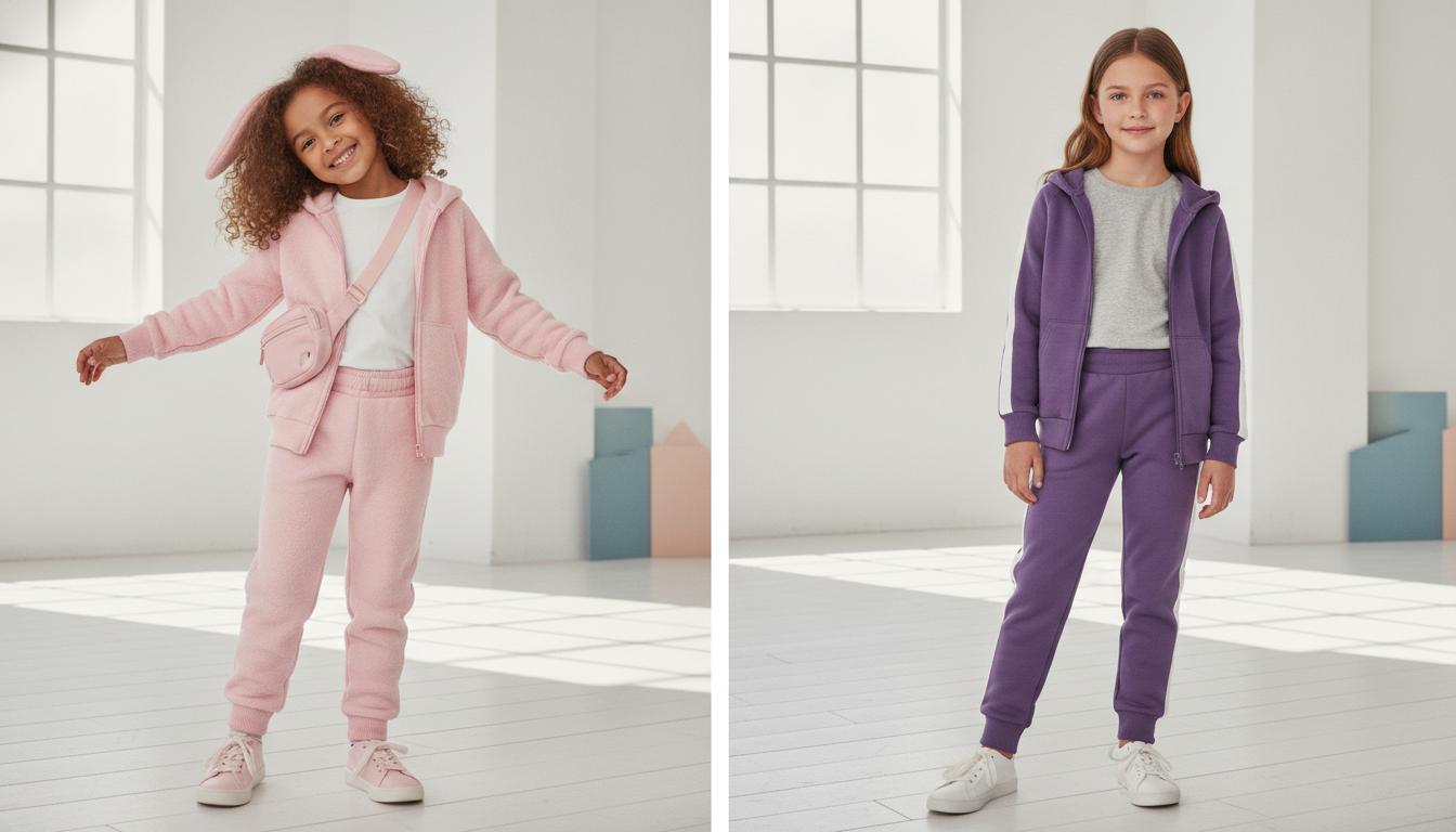 Comparação de Kit 4 Peças Roupa Infantil Capuz E Zíper Menina Moletom