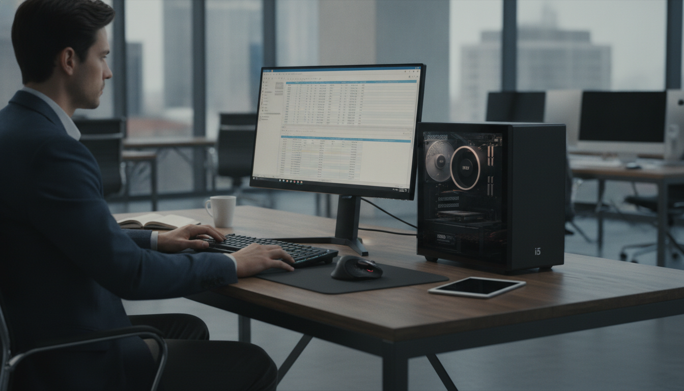 Profissional usando Pc Computador Completo Intel I5 16gb Ssd 480gb Monitor 19