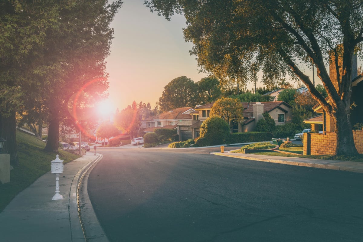 Residential street in one of Lusaka's top neighbourhoods