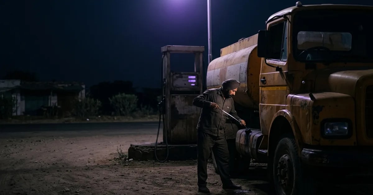 An AI-powered dashboard showing a truck's fuel level graph during a refuelling event, highlighting a discrepancy.