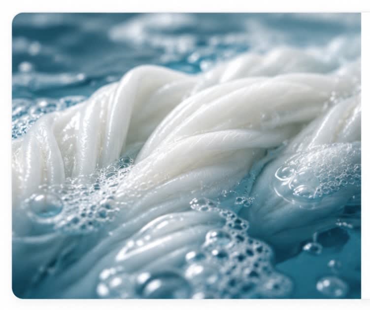 Soaping and sequestering textile chemistry