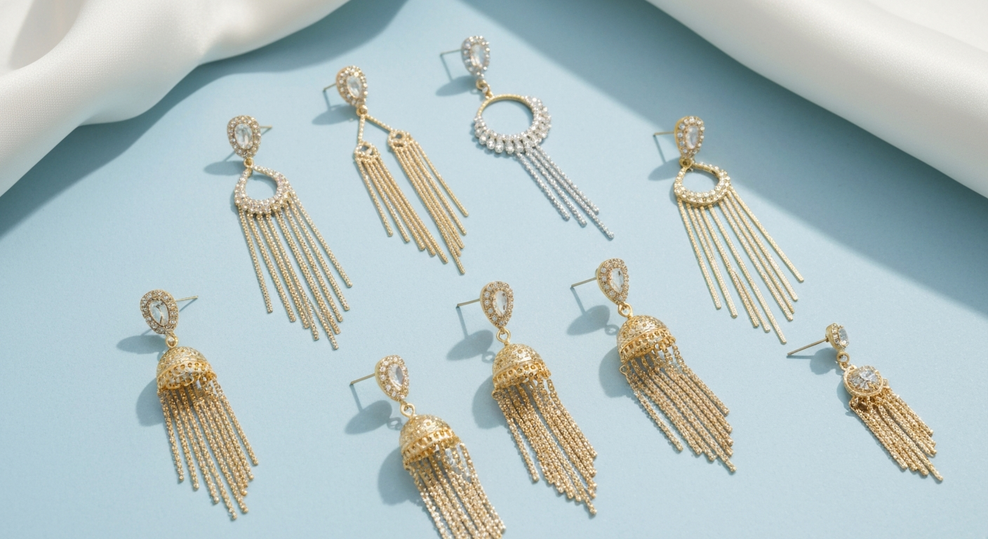 Long earrings collection for girls and women