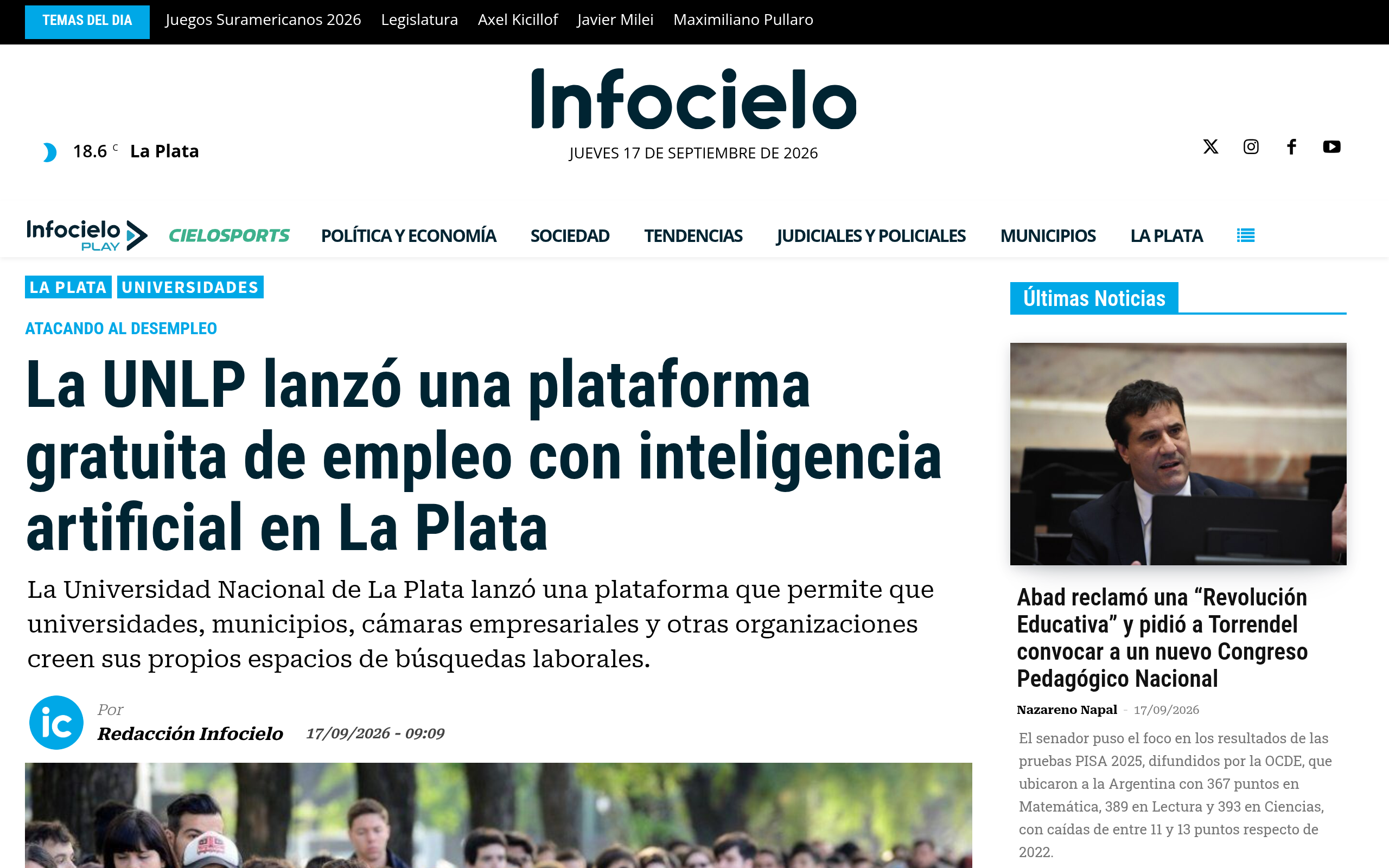 La UNLP te acerca la IA: una plataforma gratuita para potenciar tu búsqueda de empleo