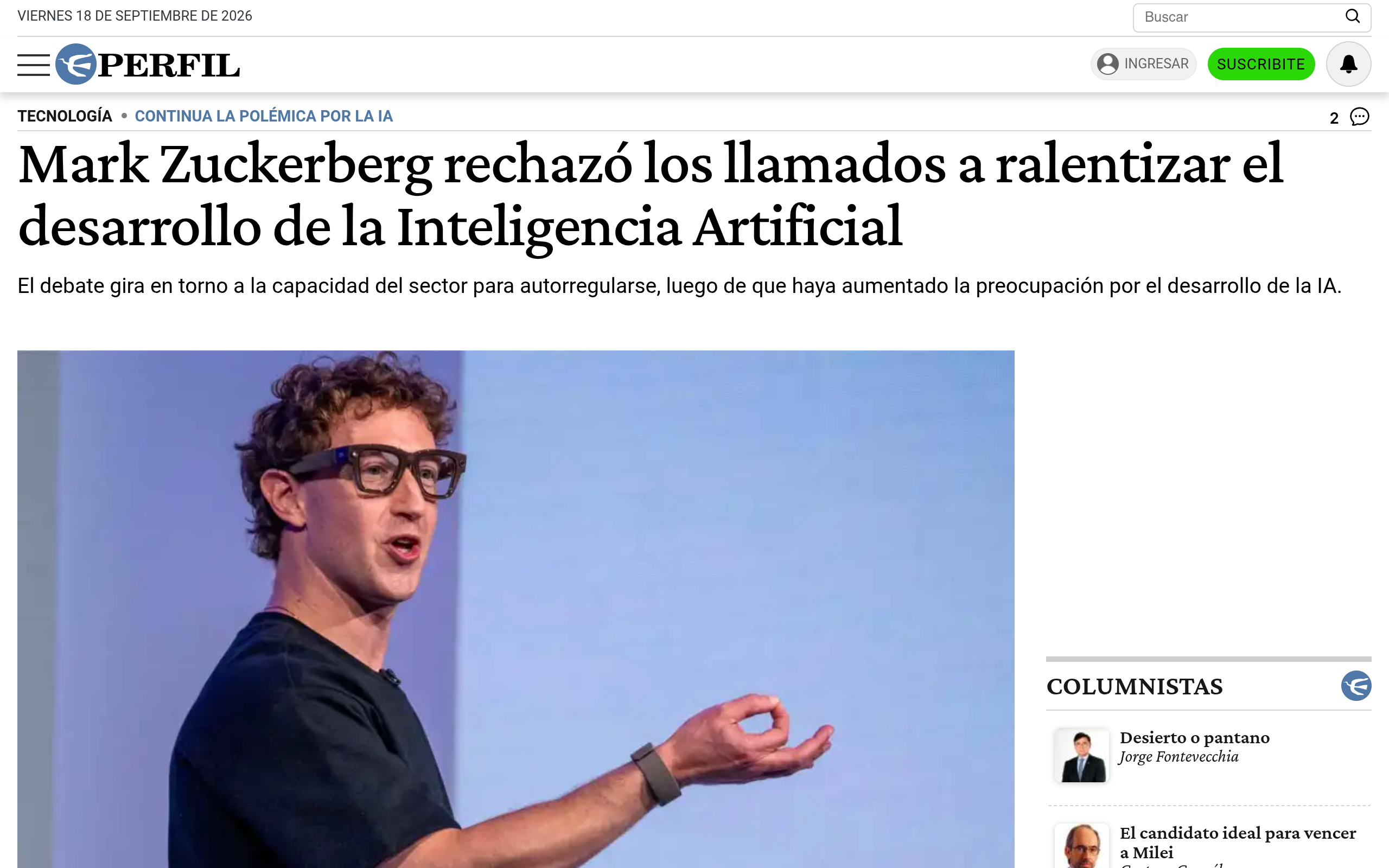 Zuckerberg a fondo con la IA: ¿Por qué rechaza la desaceleración?