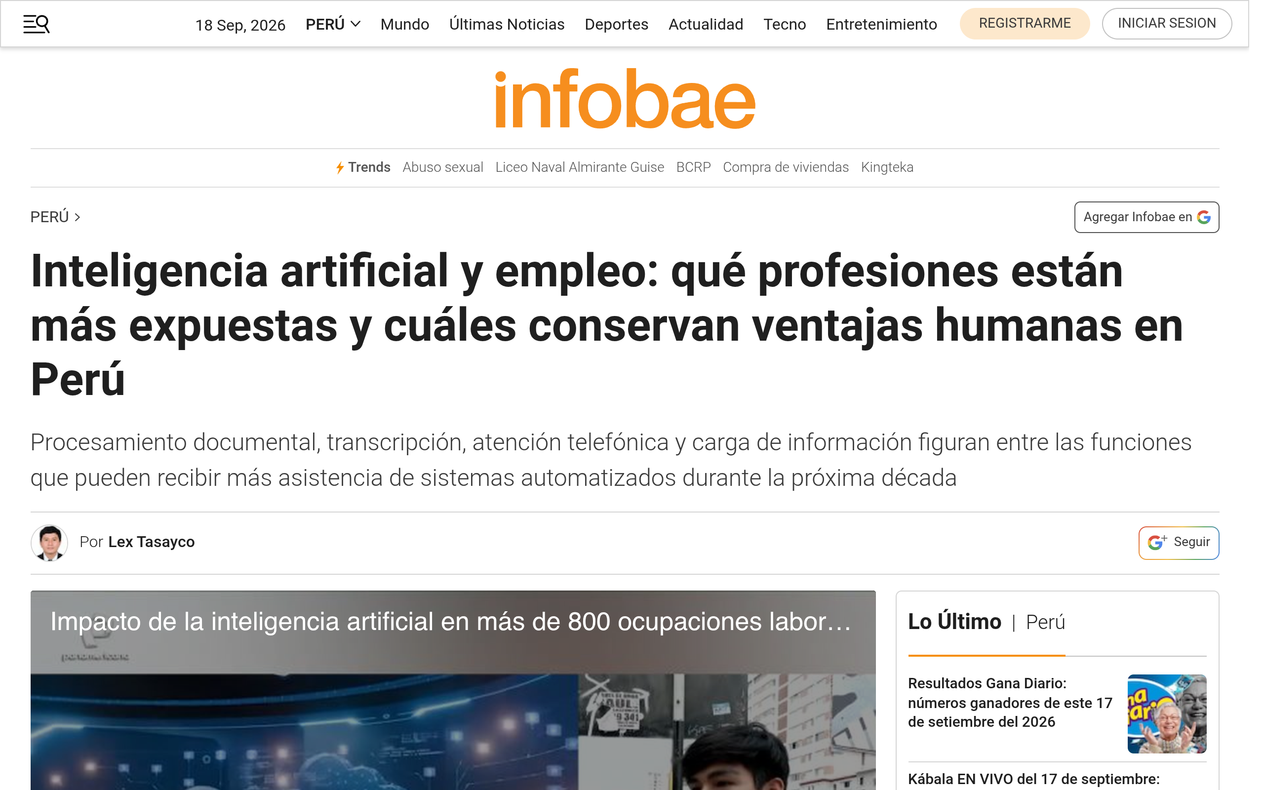 IA y el mercado laboral: ¿Qué trabajos son vulnerables y cuáles resisten en la era digital?