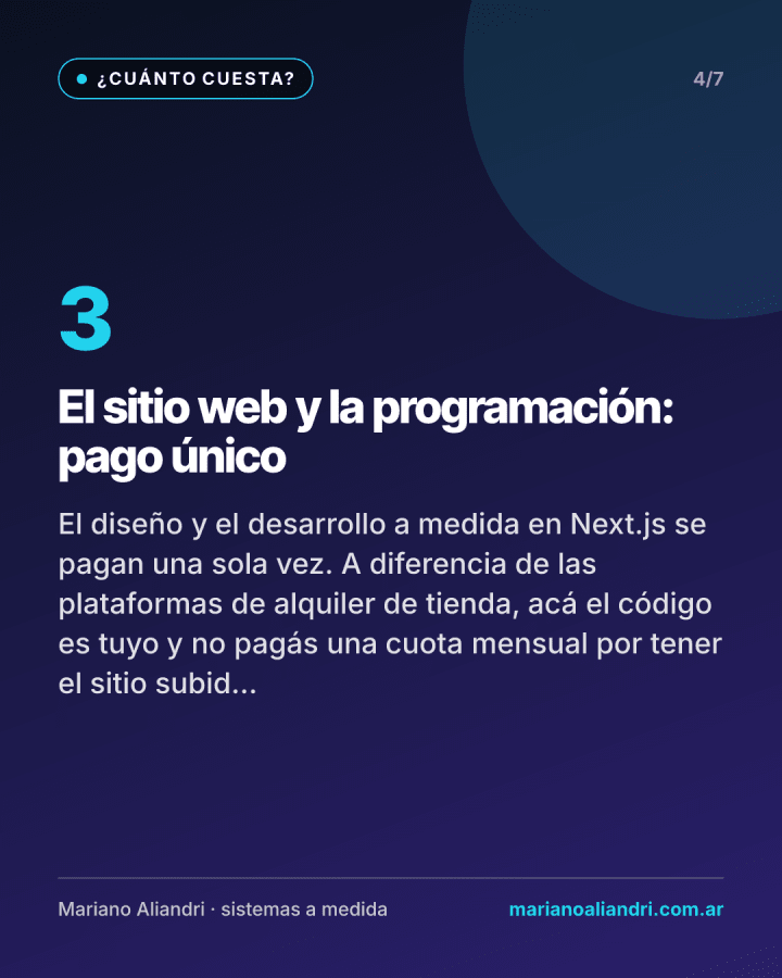 Cuánto cuesta realmente tener una web para vender en Argentina — 4 de 7