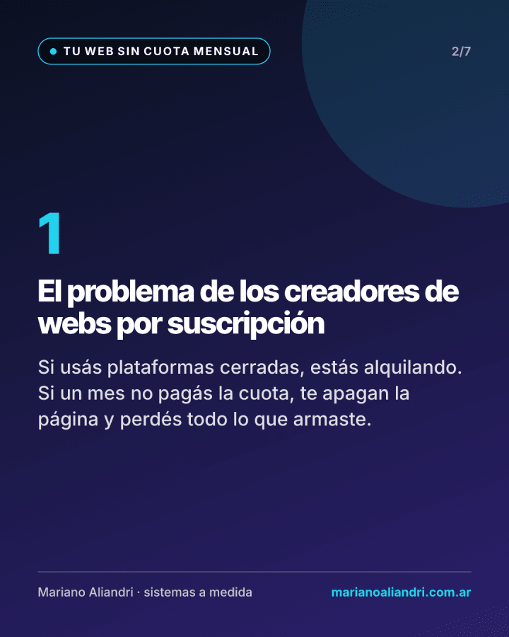 Tu web propia no tiene por qué cobrarte un alquiler mensual de por vida — 2 de 7