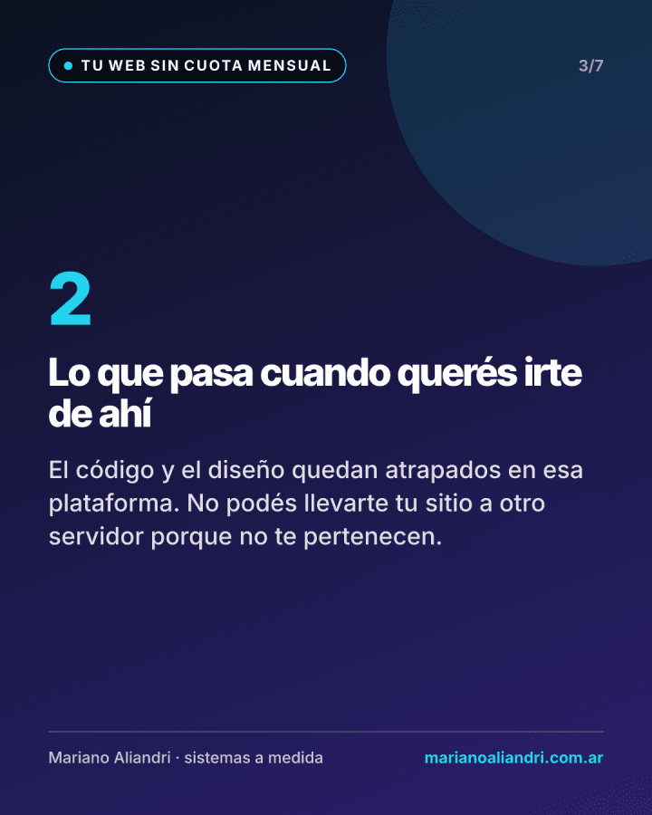 Tu web propia no tiene por qué cobrarte un alquiler mensual de por vida — 3 de 7