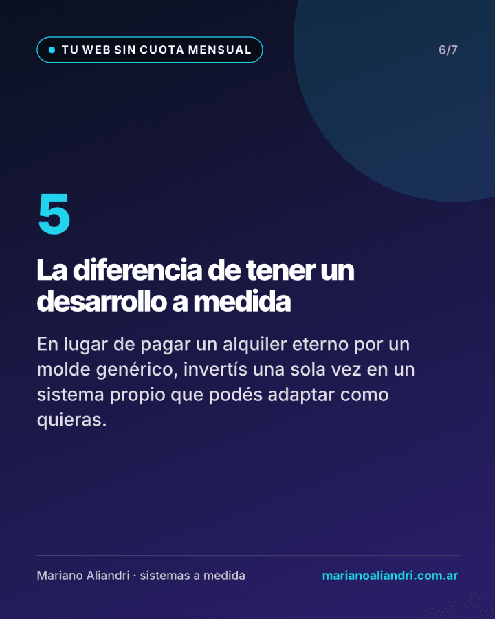 Tu web propia no tiene por qué cobrarte un alquiler mensual de por vida — 6 de 7