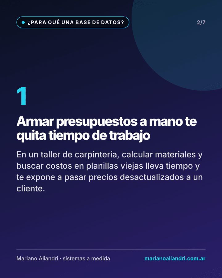 Tu Excel no te arma presupuestos mientras estás midiendo una obra — 2 de 7
