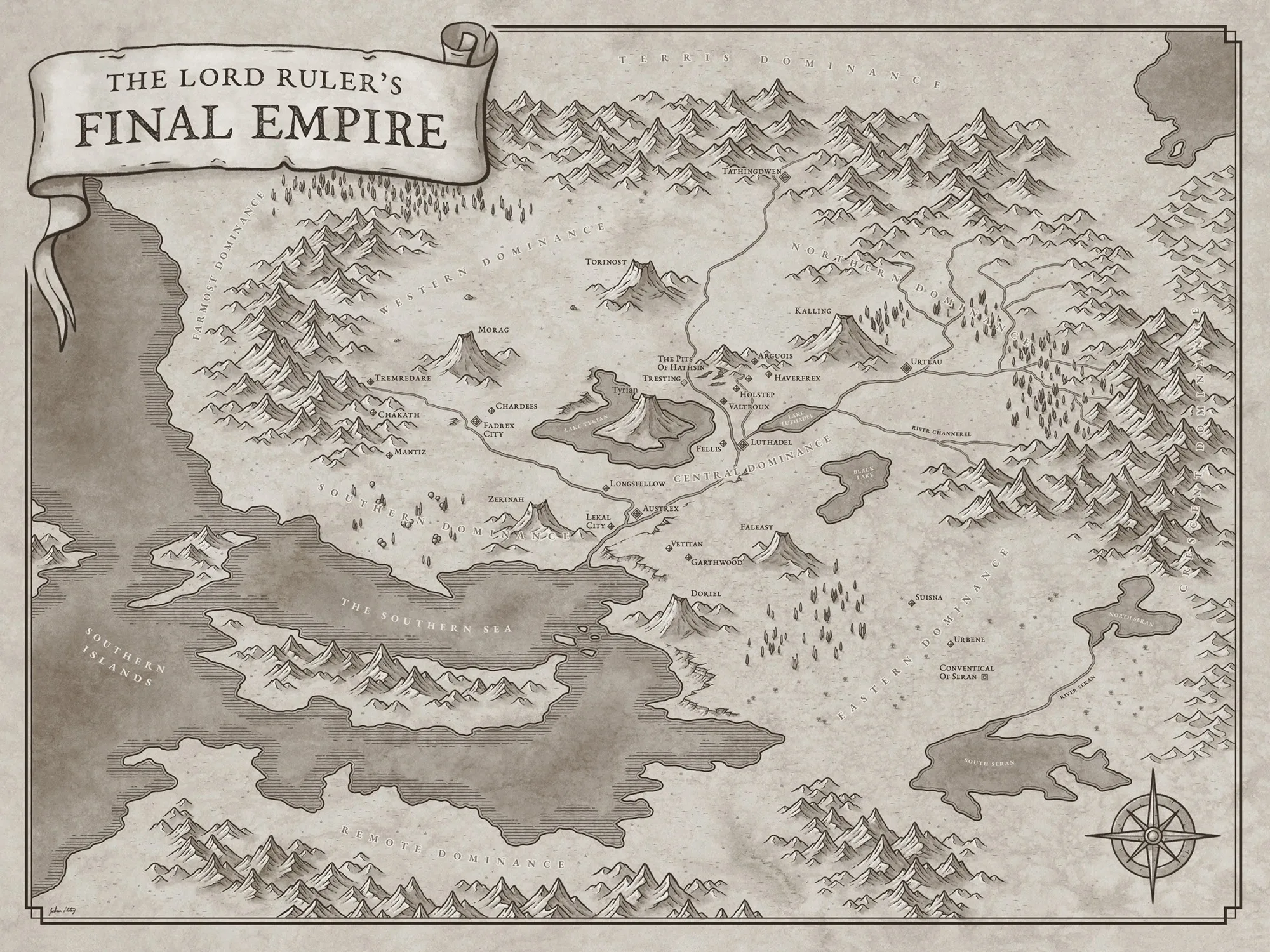 The Final Empire - Karte der ersten Ära