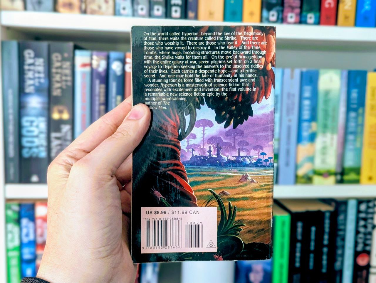 Die Rückseite des Buches 