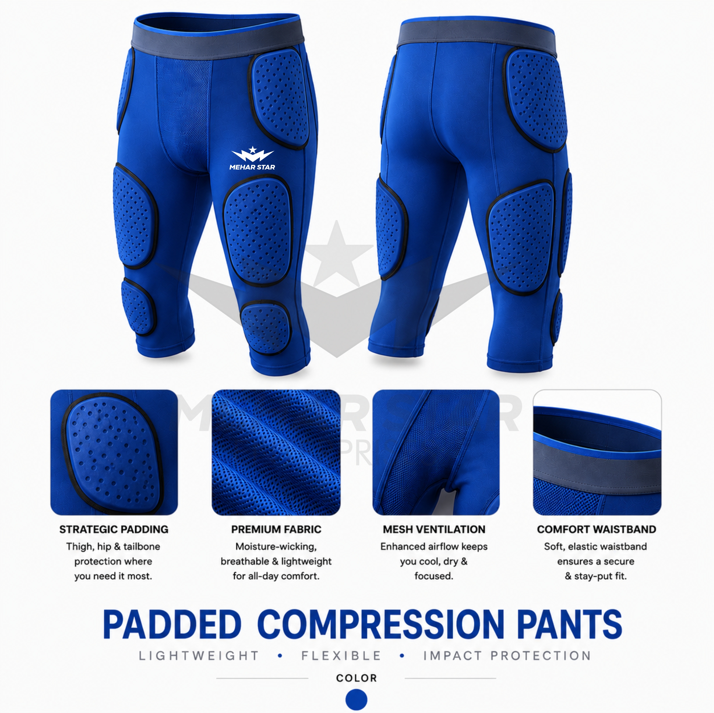 Padded Compression Pants-MS03