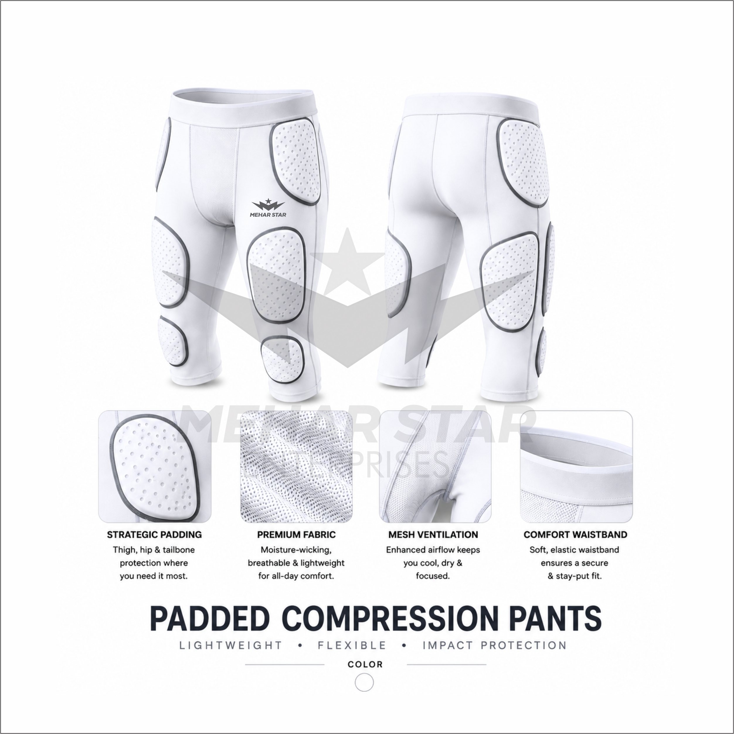 Padded Compression Pants-MS07