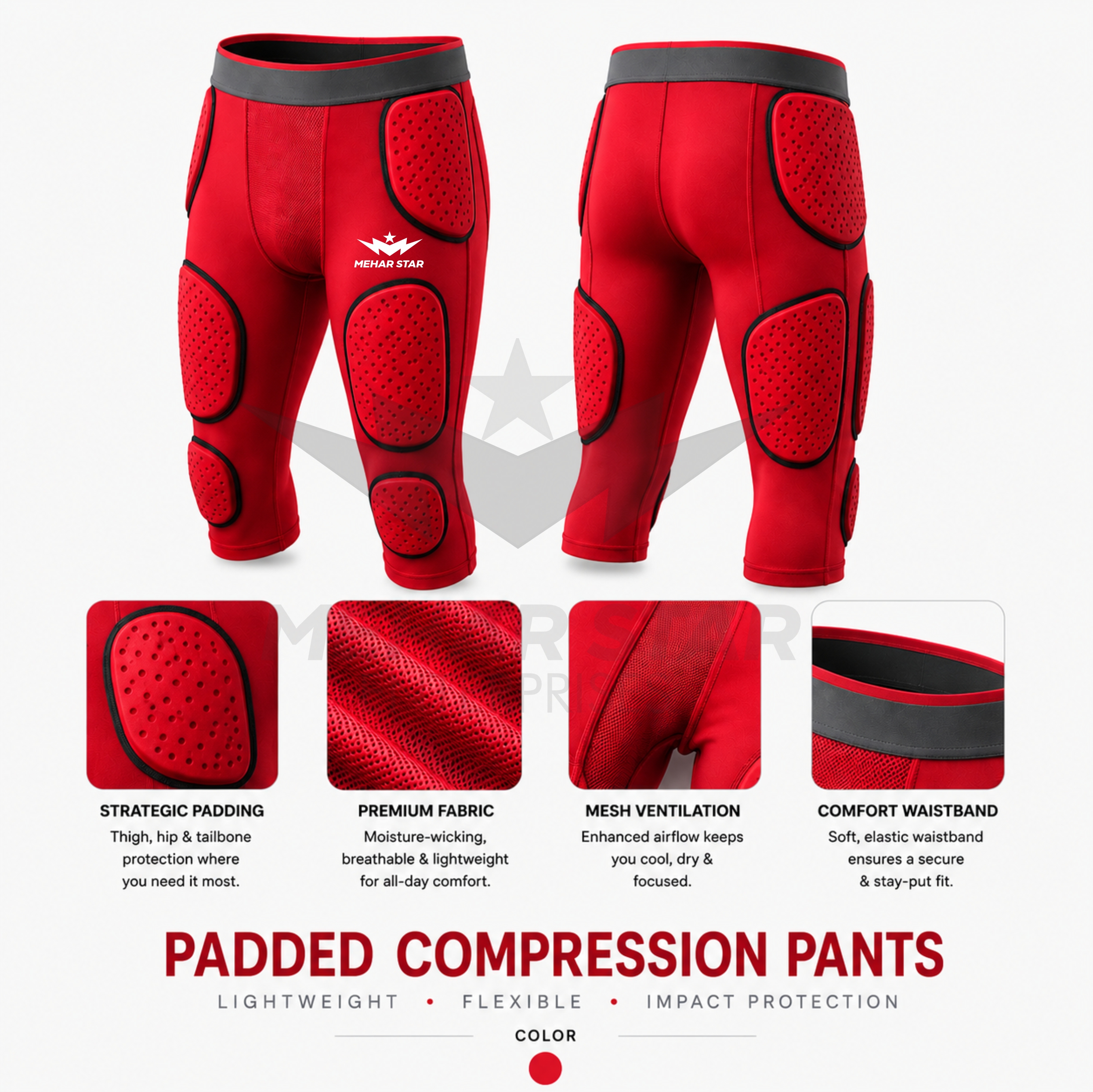 Padded Compression Pants-MS08