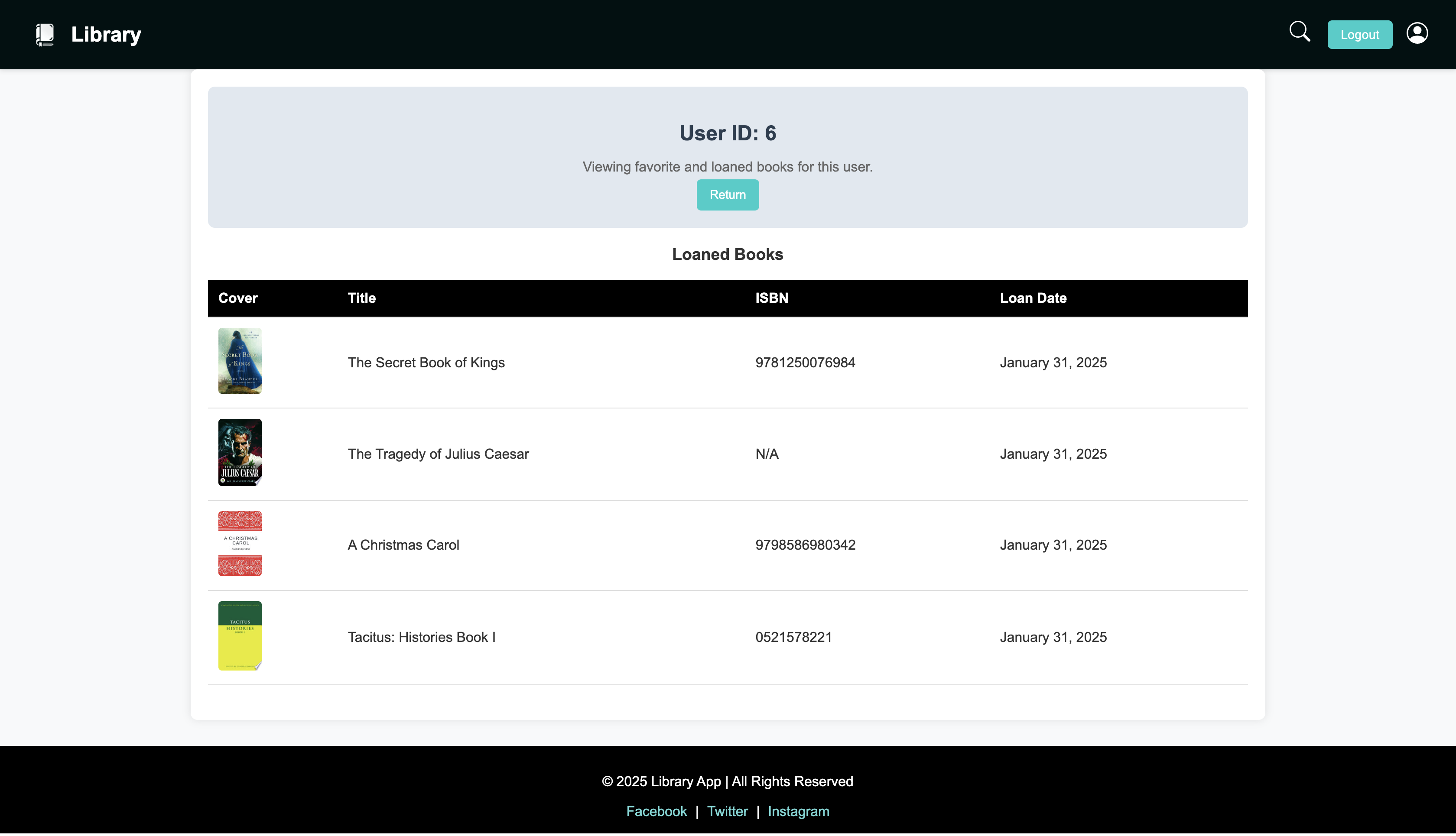 User Management Interface