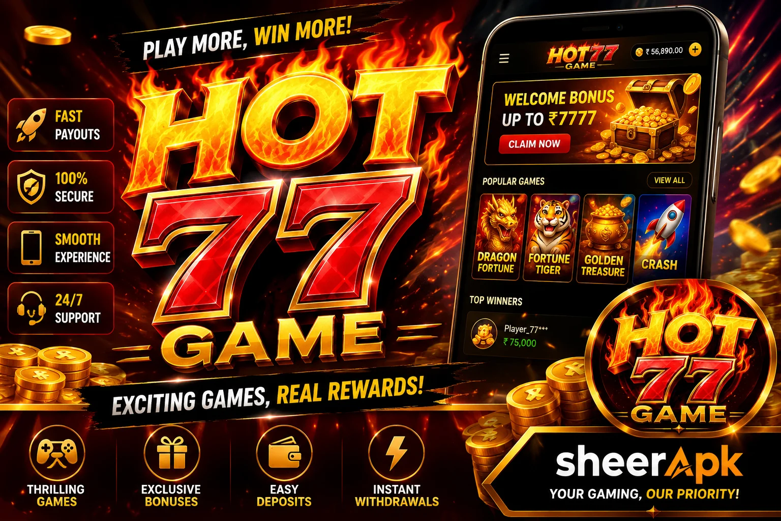 Hot77-Game banner