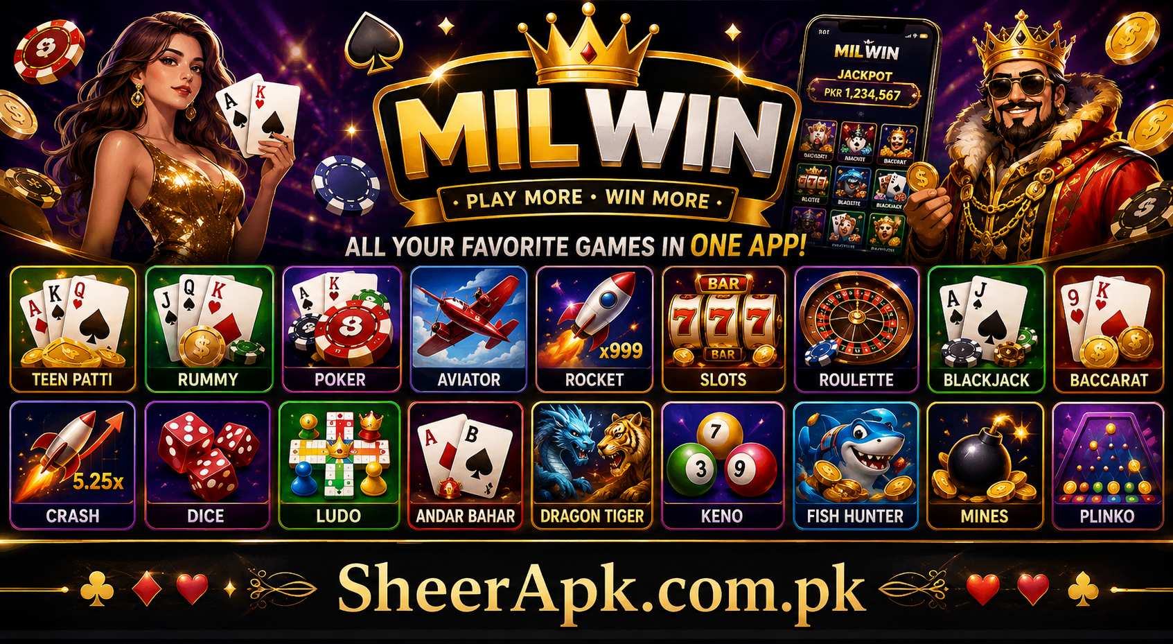 Mil Win game banner