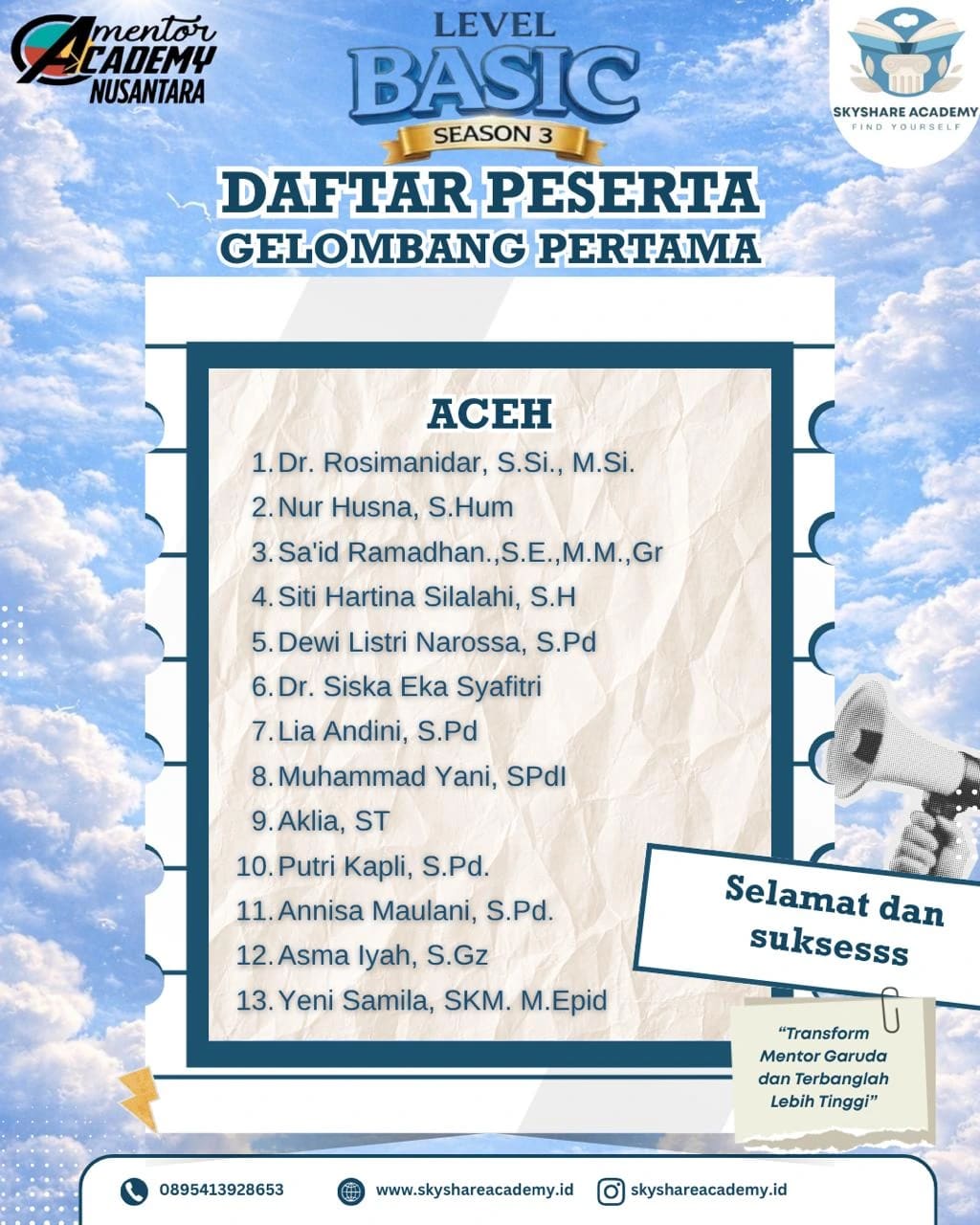 Pengumuman 2