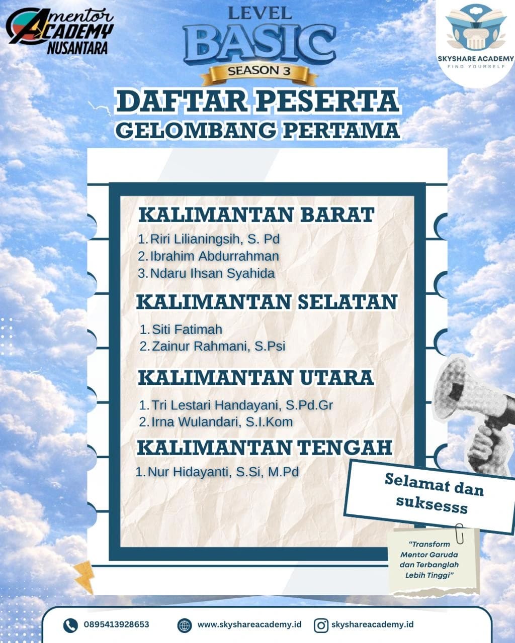 Pengumuman 6