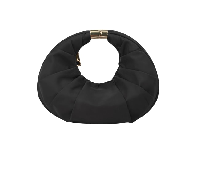 Puff Bag, Black Sesame