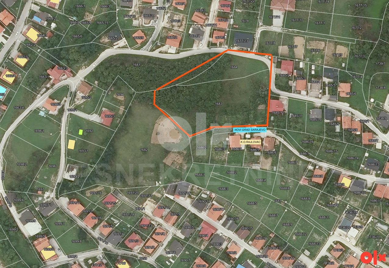 Zemljište Sarajevo, Zabrđe, Rajlovac 6462m2