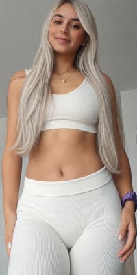 White Ribbed Activewear: Clean, Sporty, and Effortless