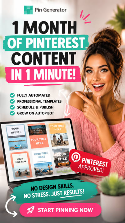 Pin Generator Review: Create a Month of Pinterest Content in Just One Minute