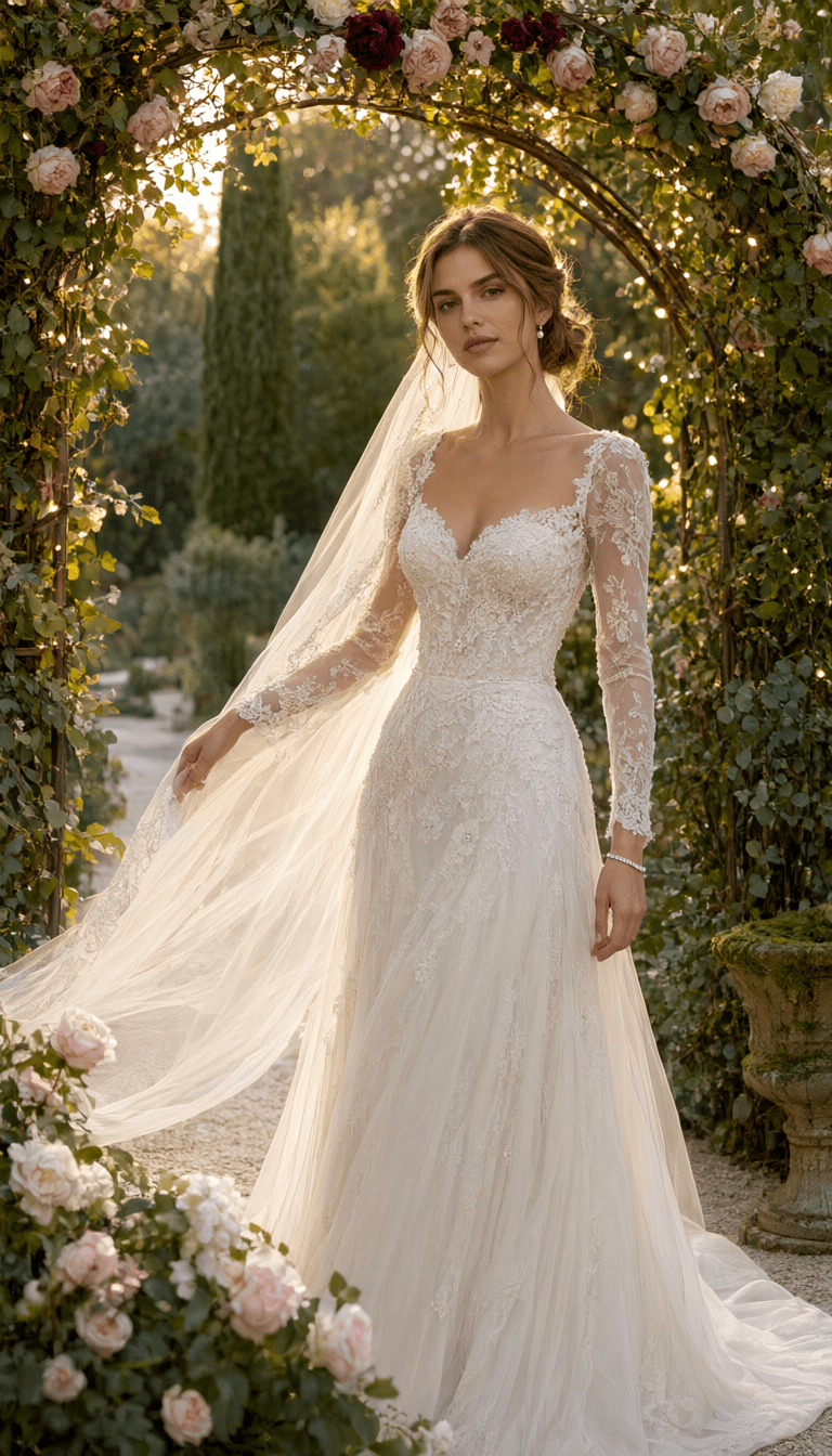 Vestidos de Noiva Luxuosos: Elegância e Romance #BridalInspo