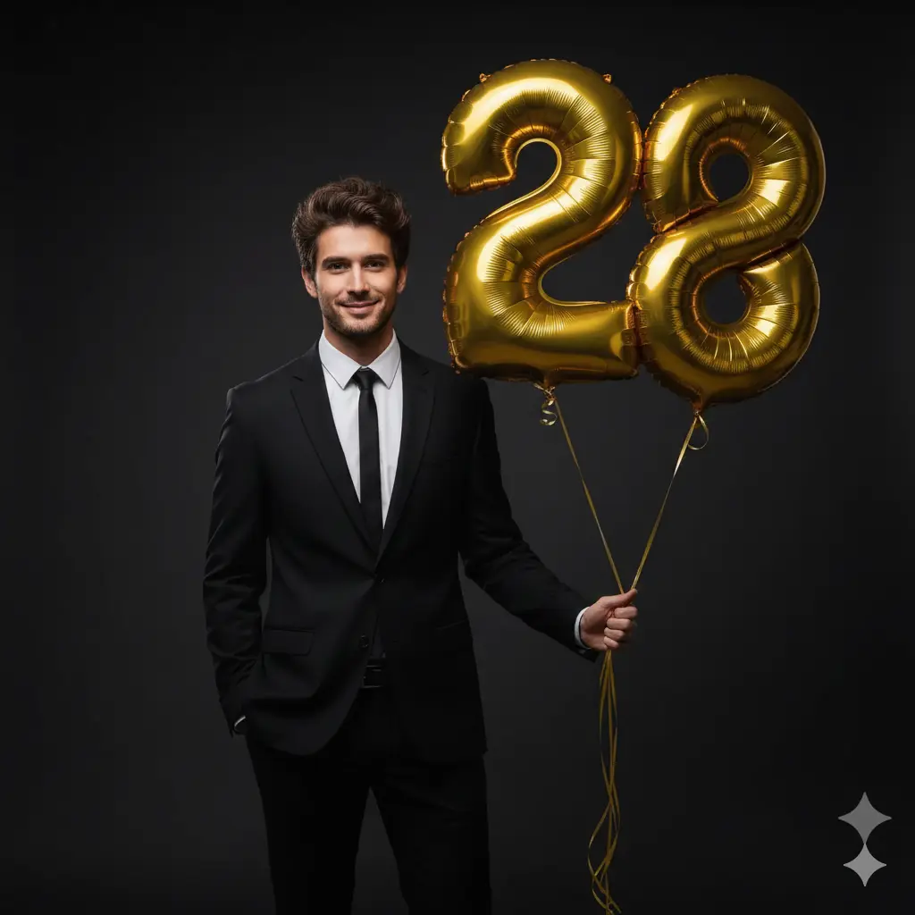 AI Output: Luxury Birthday AI Image Prompt – Before and After Golden Portrait (Upload Photo Transformation)