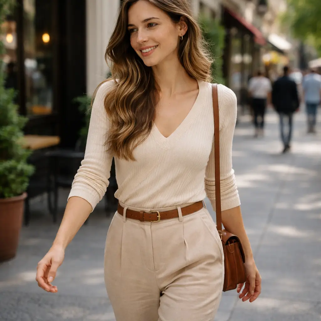 AI Output: Natural Walking AI Image Prompt – Realistic Street Motion Portrait (ChatGPT & AI Art Generator)