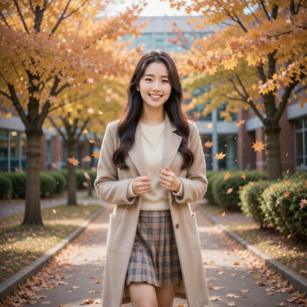 AI Output: Korean University Student AI Image Prompt – Campus Lifestyle Portrait (ChatGPT & AI Generator)