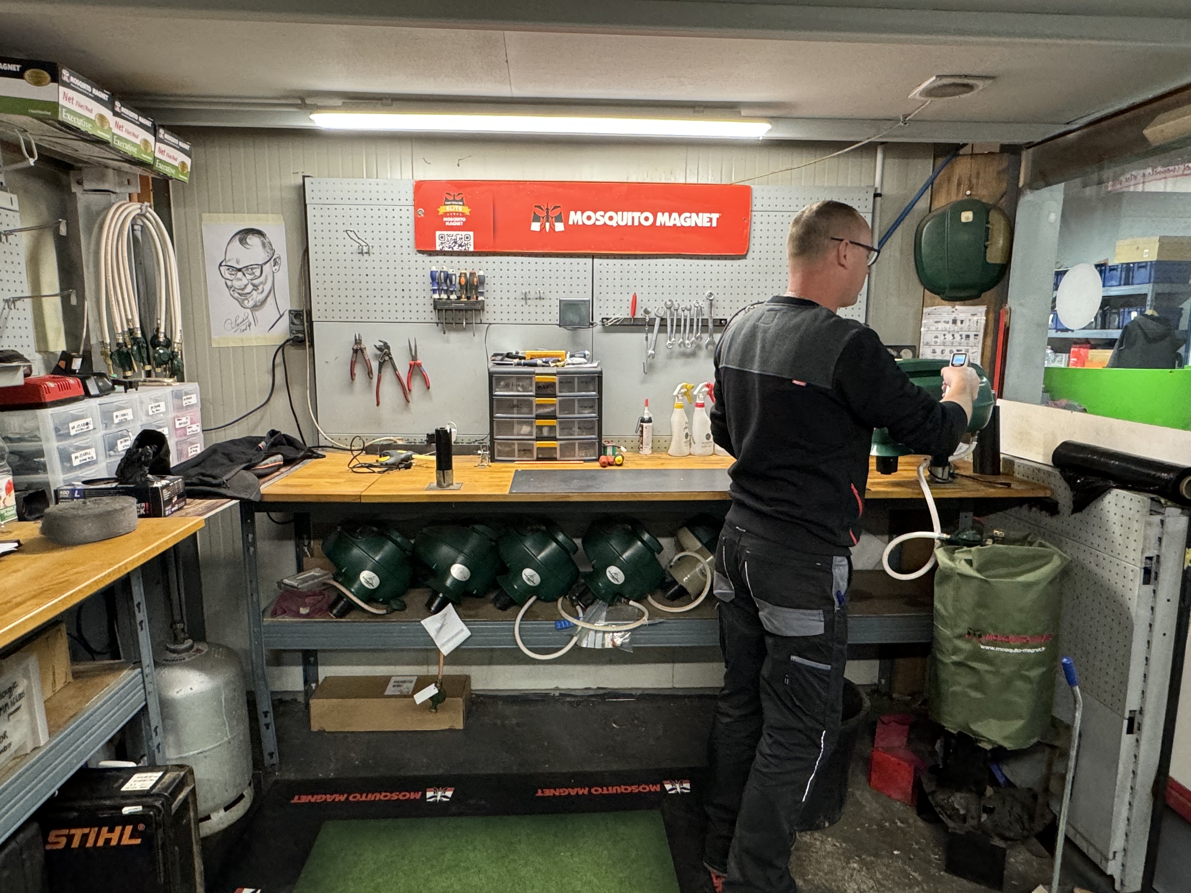 Révision hivernale de votre piège dans notre atelier, nettoyage complet, test de fonctionnement, remplacement de pièces en cas de pièces défectueuses 