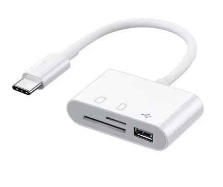 Image for Type-C 3-in-1 Hub (USB-C to TF/CF/SD Memory Card Reader)
