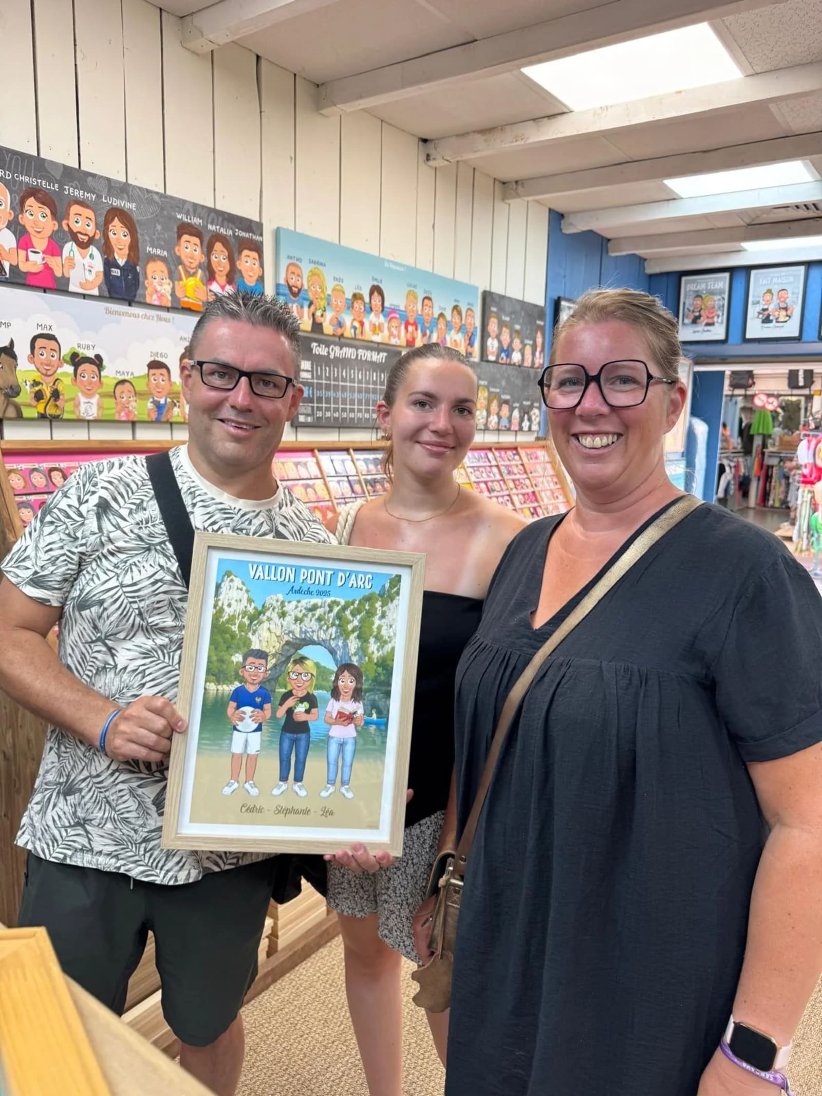 Une famille repart avec son portrait My Pretty Family