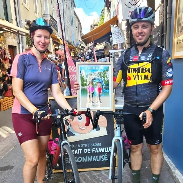 Cyclists Vallon Pont d'Arc