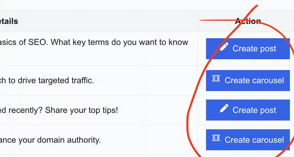 linkedin post example with ai carousels