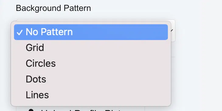 Select background pattern for Carousel Post 