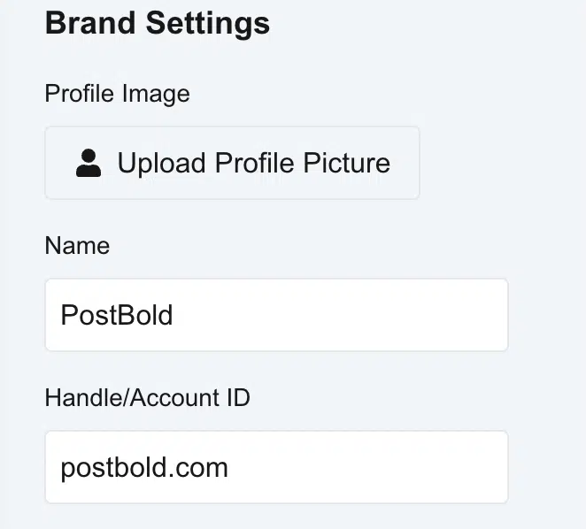 Add social handle to carousel post