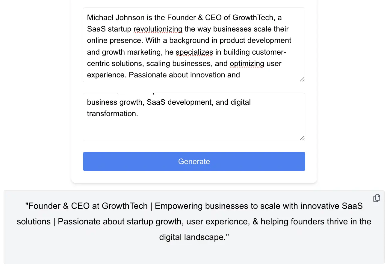 Example Generated Headlines