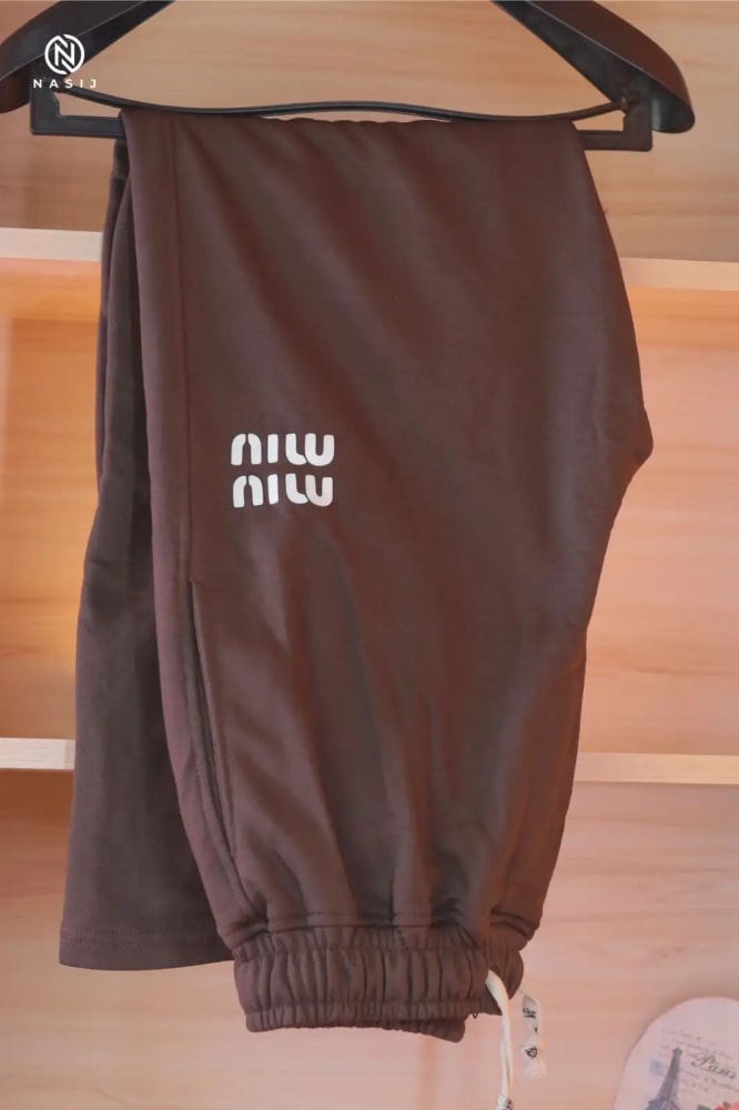 بنطلون وايد ليج - color بني داكن