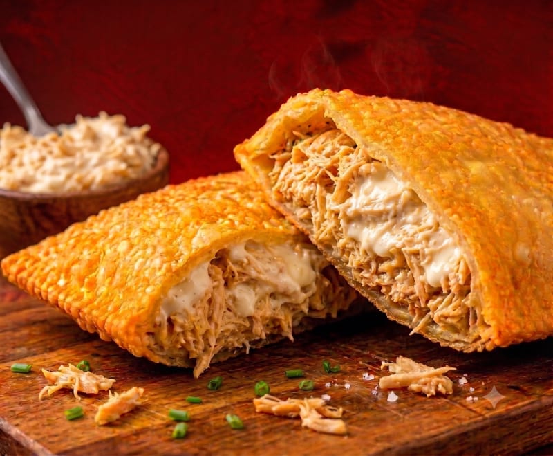 Pastel De Frango com creme cheese