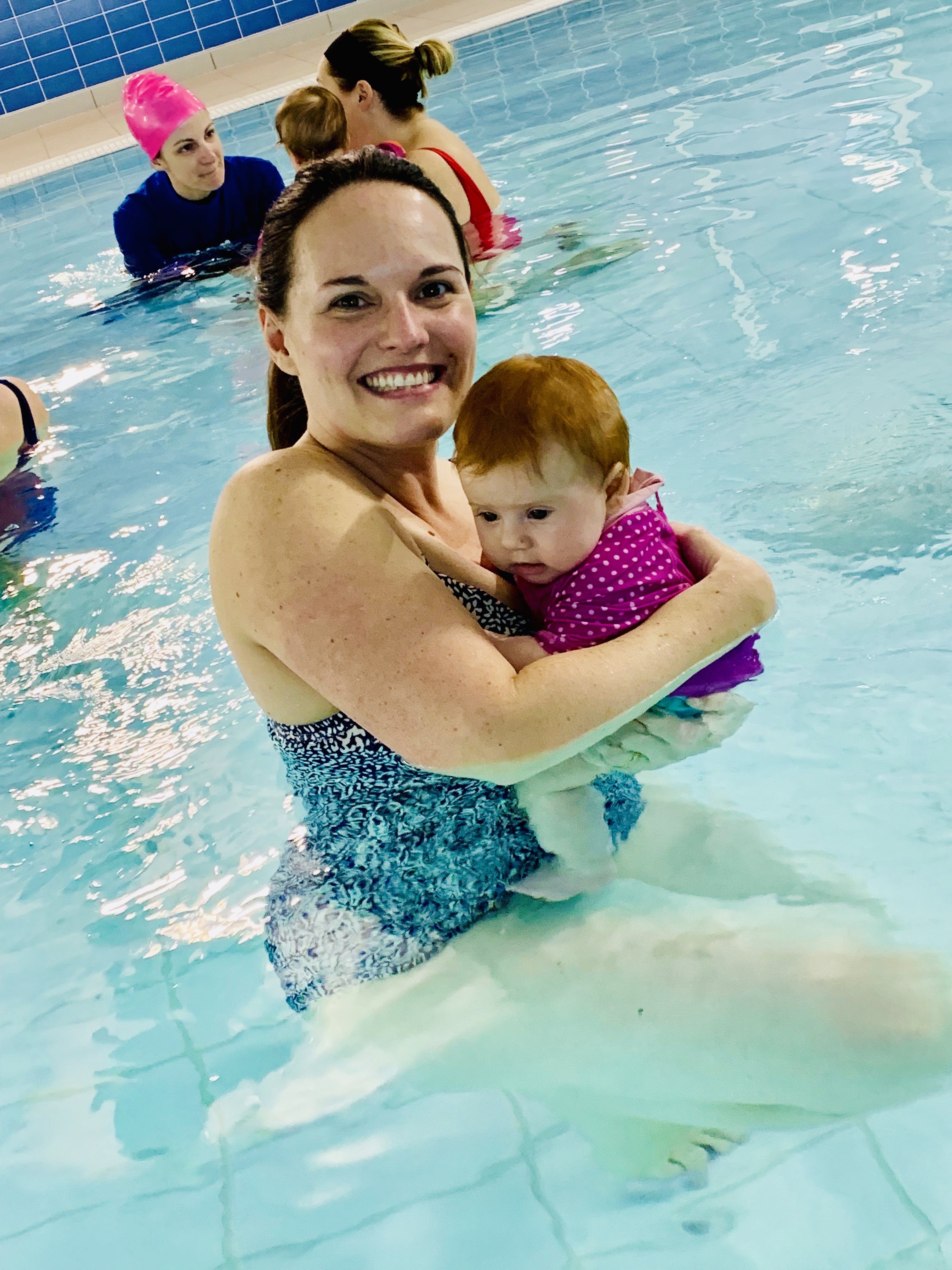 Baby and Mum in the pool