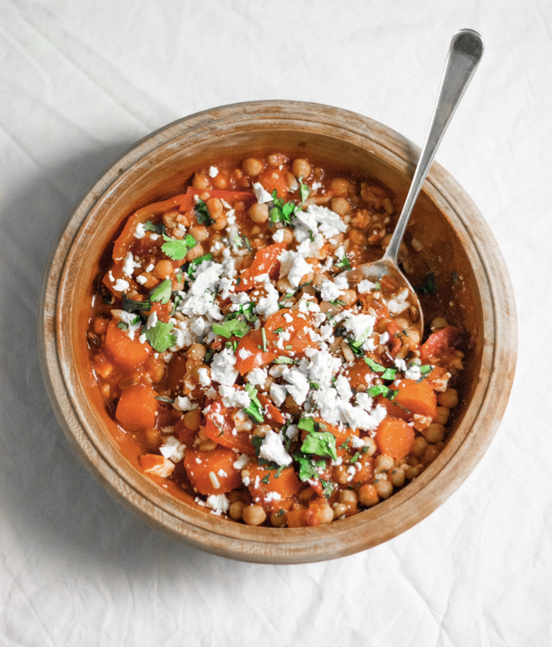 Slow cooked veggie tagine 