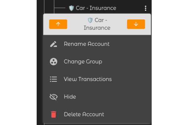 Account reordering support