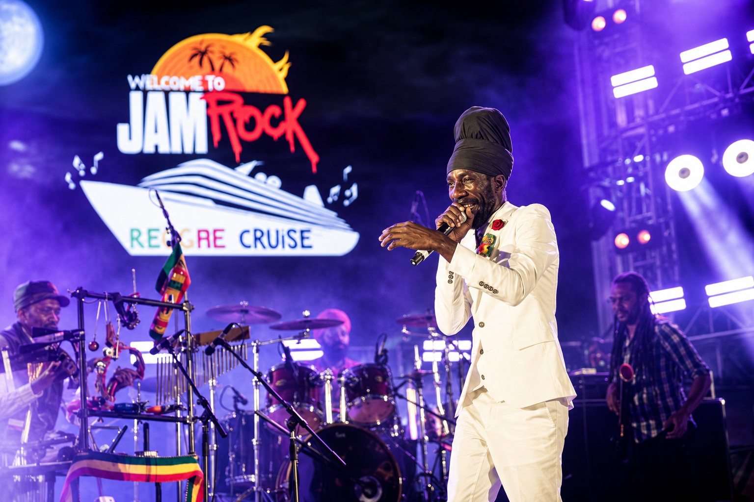 Sizzla Jamrock Cruise reggae fire