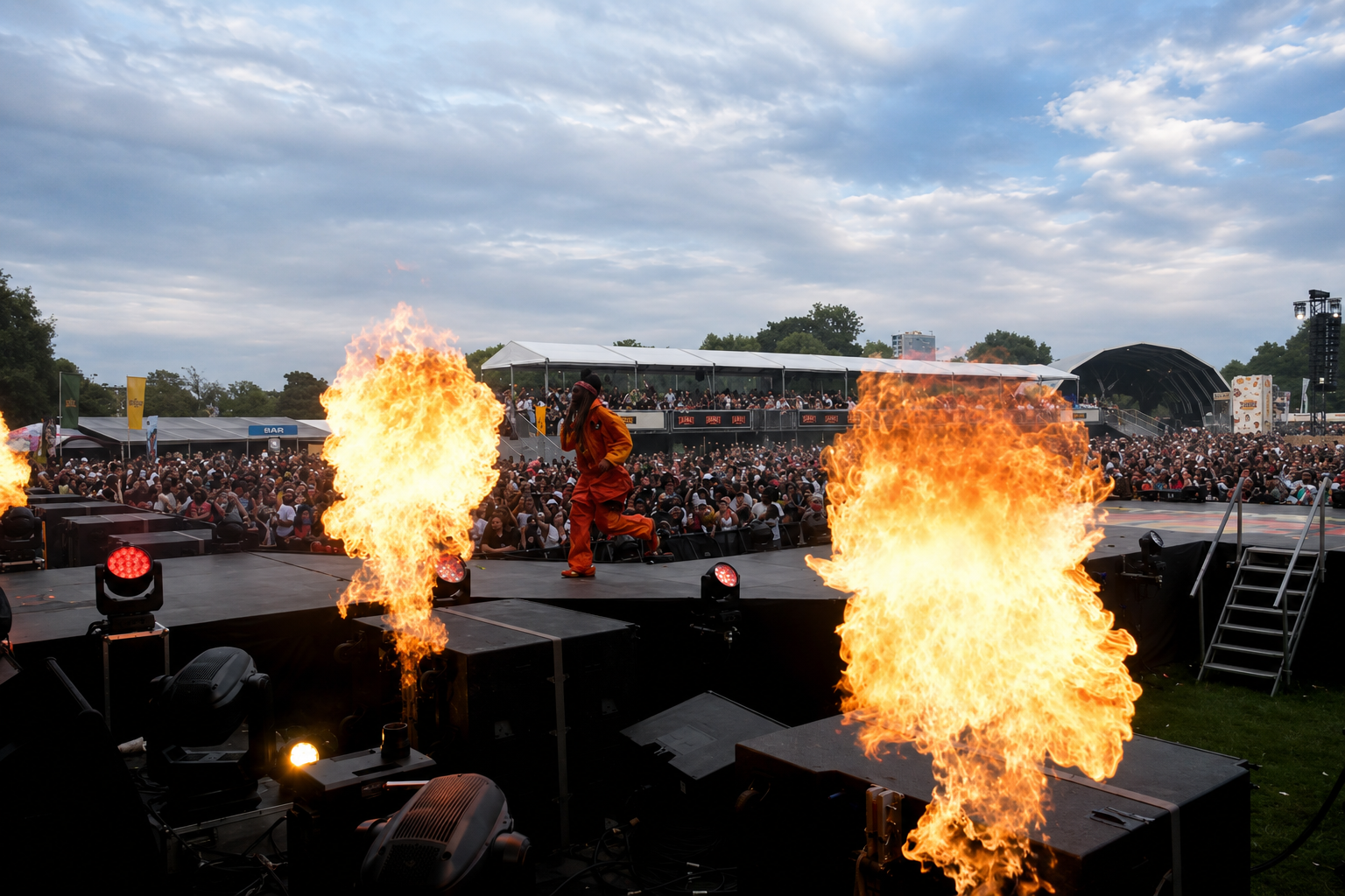 Capleton roots reggae stage fire