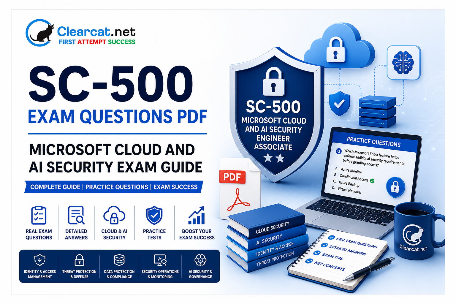 SC-500 Exam Questions PDF – Microsoft Cloud and AI Security Exam Guide