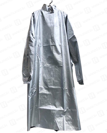 Reusable Gown - Silver 2 reusable gown