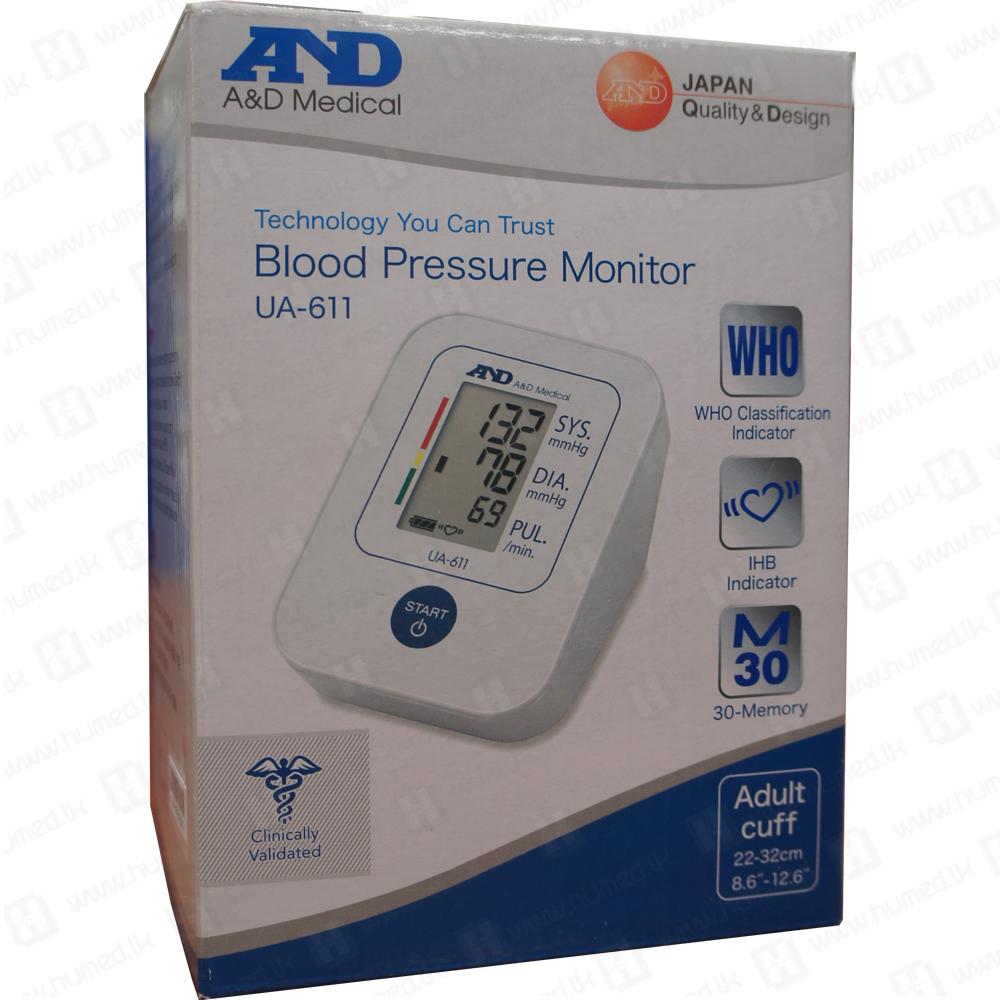 AND UA-611 Upper Arm Blood Pressure Monitor 3 BP 611